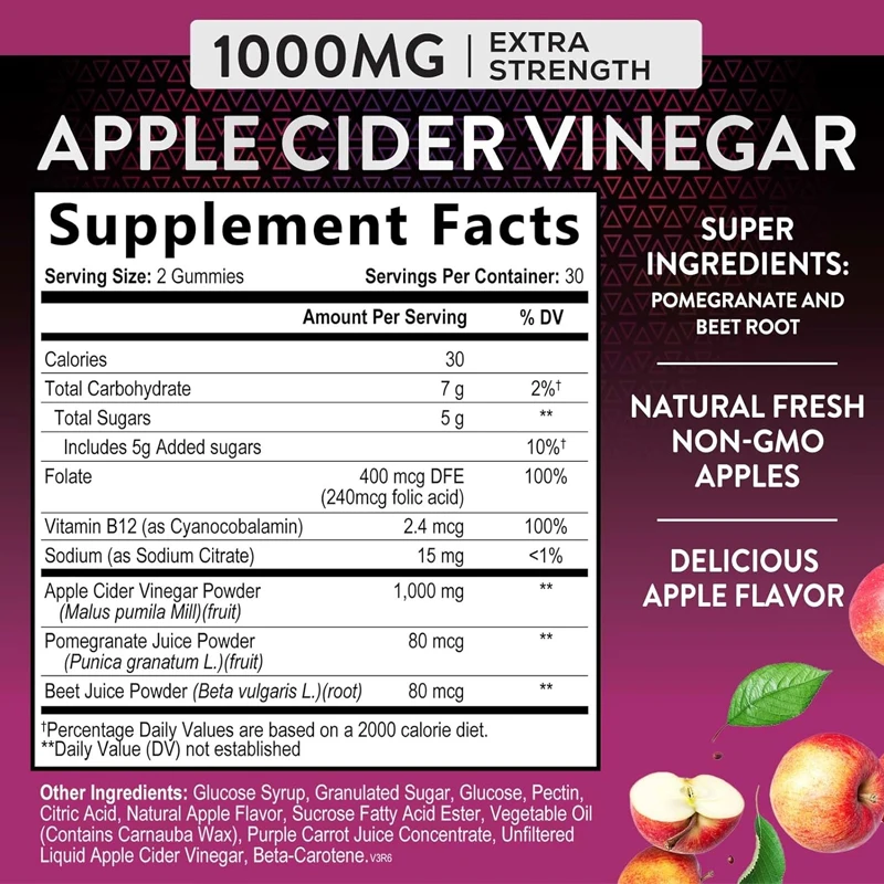 Apple Cider Vinegar Gummies 10 - đánh giá và giá Apple Cider Vinegar Pill
