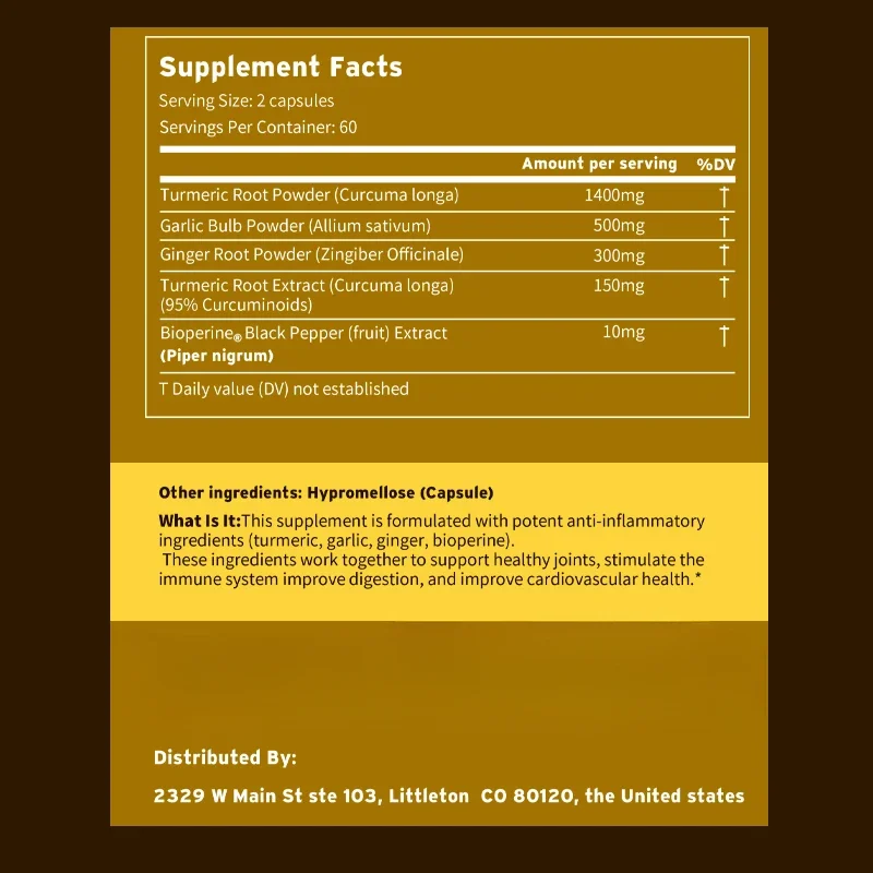 4-in-1 Turmeric Ginger Supplem - đánh giá và giá Turmeric Curcumin Capsule