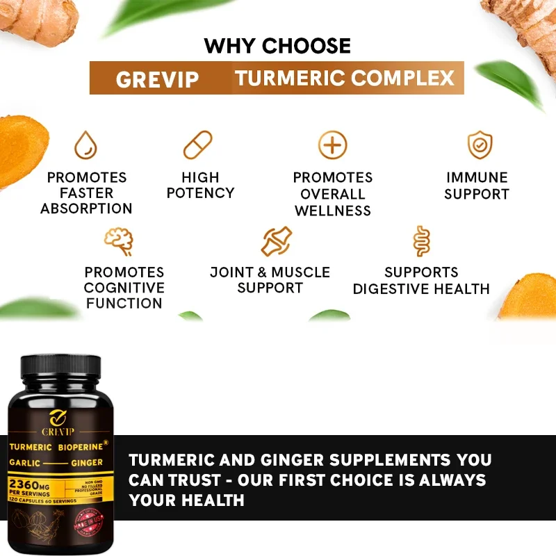 4-in-1 Turmeric Ginger Supplem - đánh giá và giá Turmeric Curcumin Capsule