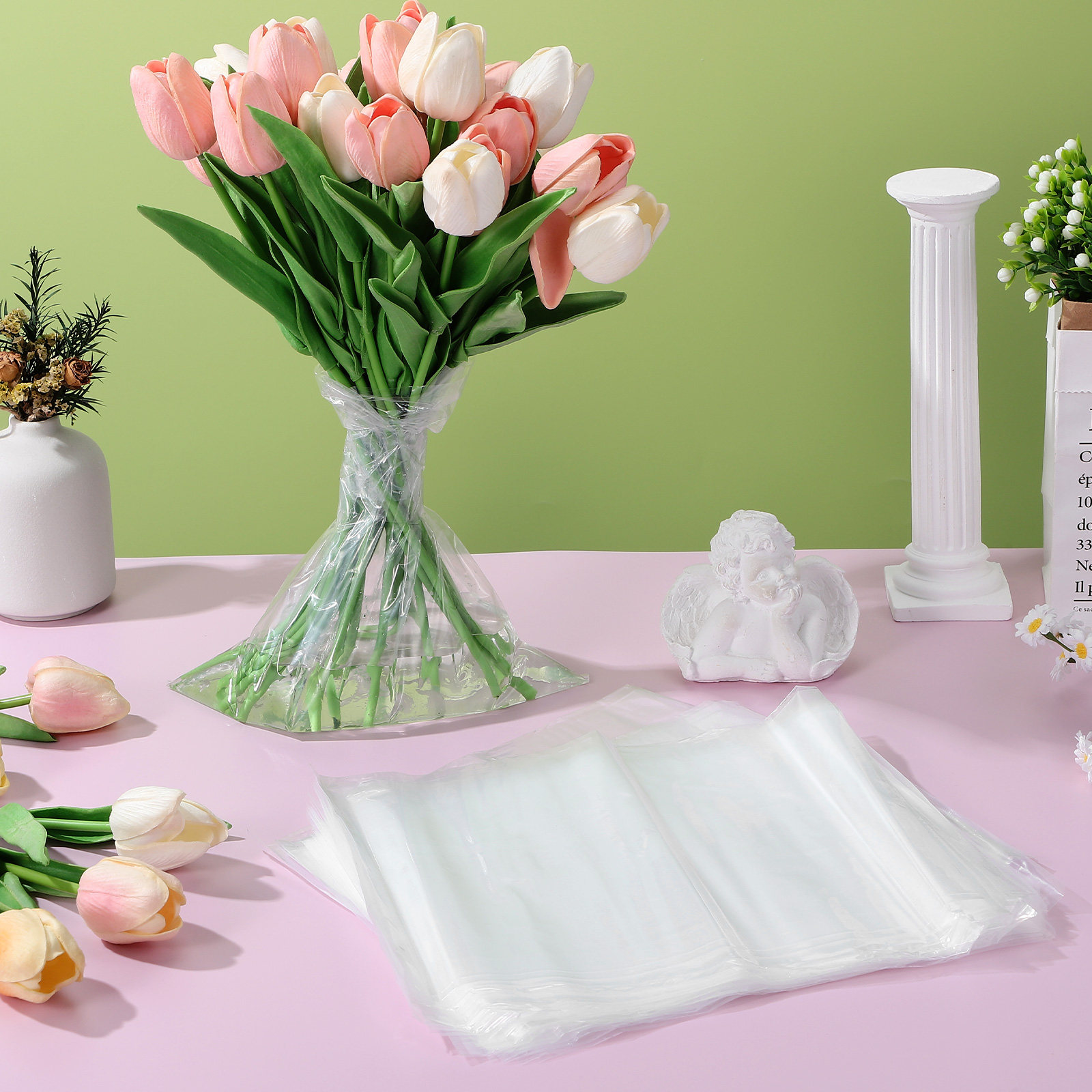 50pcs Flower Bags Plastic Fres - đánh giá và giá Nutrition & Fitness Hub