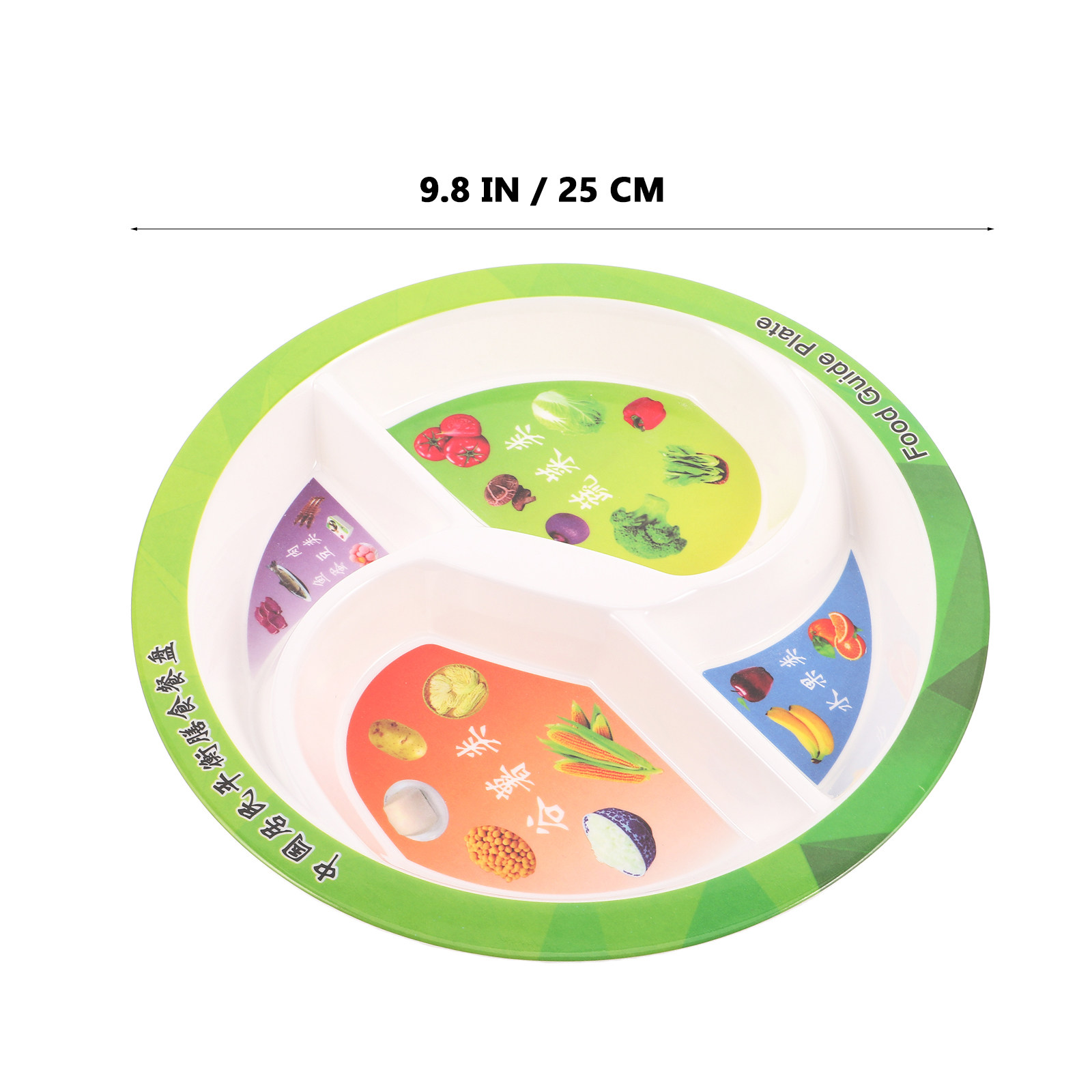 4 Section Balanced Diet Plate  - đánh giá và giá Nutrition & Fitness Hub