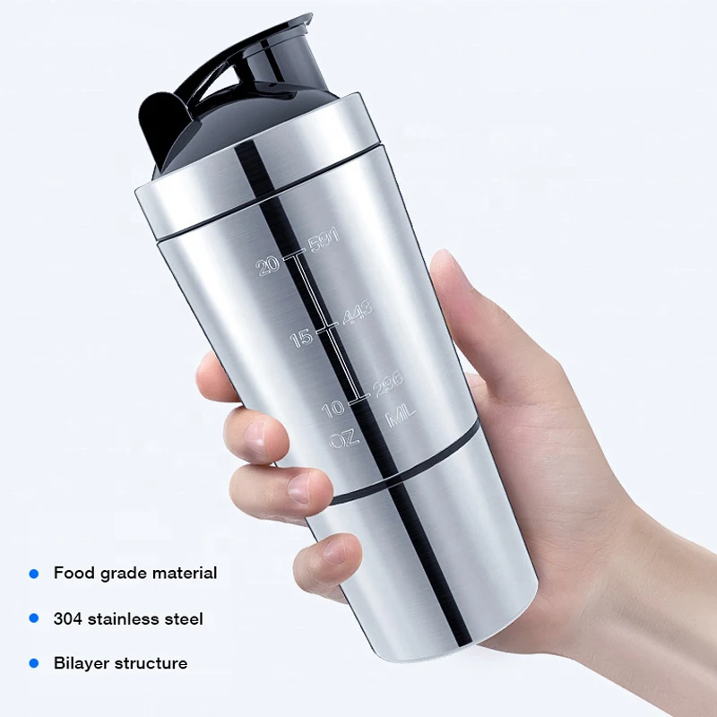 Stainless Steel Protein Shaker - đánh giá và giá Nutrition Sports Fitness