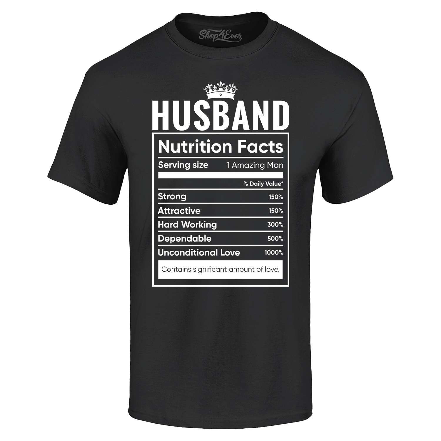 Husband Nutrition Facts T-shir - đánh giá và giá Nutrition & Fitness Hub